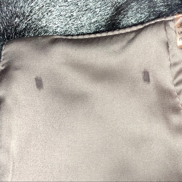 Elie Tahari Mocha Metal Bennet Calf Hair Skirt - 6 - Picture 12 of 14